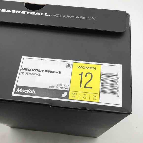 Moolah Kicks Neovolt Pro v3 Womens Basketball Shoes Blue Bronze Size 12 NEW - Picture 6 of 6